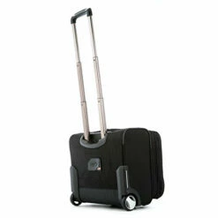 Olympia Luggage Deluxe Rolling Overnighter,Black,One Size -suitcase shop 313mhR 2BNPeL