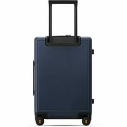 LEVEL8 Elegance Matte Carry-On Luggage, 20” Hardside Suitcase, Lightweight PC Matte Hardshell Spinner Trolley For Luggage, TSA Approved Cabin Luggage With 8 Spinner Wheels-Navy Blue, 20-Inch Carry-On -suitcase shop 3168jmkDIZL