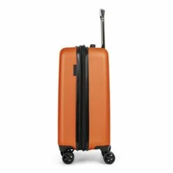 Bugatti Swiss Mobility - LGA Collection - 3 Piece Luggage Set, Lightweight And Resistant Hardside Equipped With Double 360 Degree Spinner Wheels - Made Of ABS Material - Orange -suitcase shop 317vW nri0L