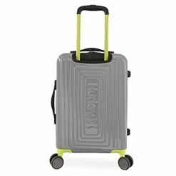 Hurley Suki Hardside Spinner Carry On Luggage 21", Light Grey/Neon -suitcase shop 31BfQKZXs0S
