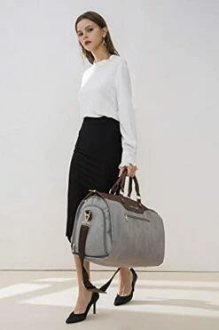 Convertible Garment Bag With Shoulder Strap, Travel Weekender Overnight Carry On Garment Duffel Bag For Women With Shoes Compartment - 2 In 1 Hanging Suitcase Suit Travel Bags -suitcase shop 31D kVxhJyS