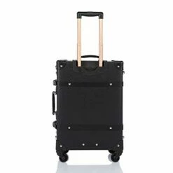 COTRUNKAGE Spinner Vintage Luggage PASCO Carry On Suitcase With TSA Lock (20", Black/Black) -suitcase shop 31MGS h8aFL