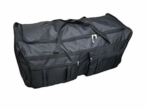 Gothamite 36-inch Rolling Duffle Bag With Wheels | Luggage Bag | Hockey Bag | XL Duffle Bag With Rollers | Heavy Duty 1200D Polyester (Black) 10 Gothamite 36-inch Rolling Duffle Bag With Wheels | Luggage Bag | Hockey Bag | XL Duffle Bag With Rollers | Heavy Duty 1200D Polyester (Black) - Image 8
