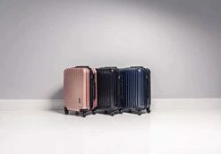 Aer De Aer Premium Carry On Luggage Spinner - Super Light Weight, Maximum Capacity - The Carry On, Re-Imagined, Navy -suitcase shop 31TQqTaDPKS