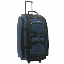 Wrangler Wesley Rolling Duffel Bag, Navy Blue, Large 30-Inch -suitcase shop 31VjB1Tbv3L