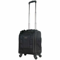 Kenneth Cole Reaction 18" Lightweight Multi-Pocket Anti-Theft RFID 14.1" Laptop & Tablet Underseater Carry-On With USB Charging Port, Black -suitcase shop 31ZKX IOP L