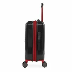 Hurley Swiper Hardside Spinner Carry On Luggage 21", Black/Red -suitcase shop 31 mrK5GivS