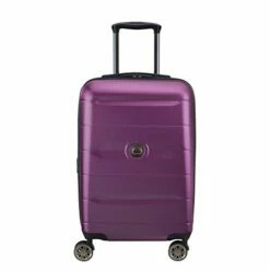 DELSEY Paris Comete 2.0 Hardside Expandable Luggage With Spinner Wheels, Purple, Carry-on 21 Inch
