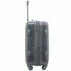 Kensie Women's Alma Hardside Spinner Luggage, Gun Metal, Carry-On 20-Inch -suitcase shop 31ch M aWL