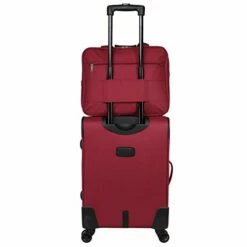 World Traveler Embarque Lightweight 2-PC Carry-On Luggage Set, Burgundy, One_Size -suitcase shop 31cialI9pzL