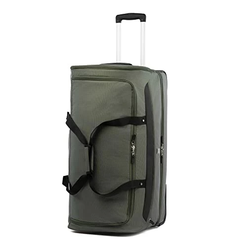 Travelpro Roadtrip 30" Drop-Bottom Rolling Duffel With 3 Large Packing Cubes Included, Olive 9 Travelpro Roadtrip 30" Drop-Bottom Rolling Duffel With 3 Large Packing Cubes Included, Olive - Image 7