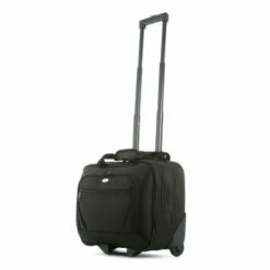 Olympia Luggage Deluxe Rolling Tote, Black, One Size