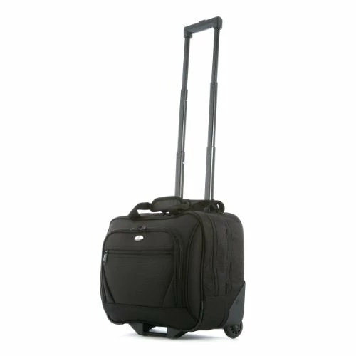 Olympia Luggage Deluxe Rolling Tote, Black, One Size 3 Olympia Luggage Deluxe Rolling Tote, Black, One Size