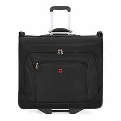 (USED) SWISSGEAR Full-Sized Effortless Folding Wheeled Garment Bag | Rolling Travel Luggage | Men's And Women's - Black -suitcase shop 31fsm 2B6NRlL
