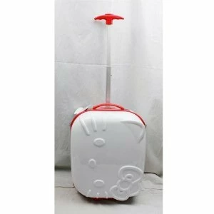 Hello Kitty 18" Rolling ABS Luggage Bag Hard Suit Case- White Face Bow 3 Hello Kitty 18" Rolling ABS Luggage Bag Hard Suit Case- White Face Bow