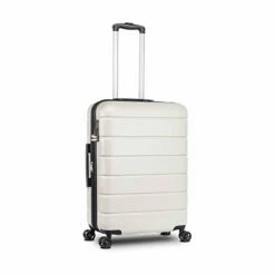 LIZHOUMIL Luggage Sets Suitcase Lightweight TSA Lock Spinner 20In24In28In White ABS -suitcase shop 31jWQwpMj7L