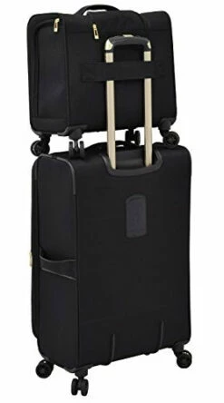 London Fog Langley 8 Wheel 15" Under The Seat Bag, Black -suitcase shop 31jcyaST8 L