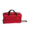 Rockland Rolling Duffel Bag, Red, 36-Inch