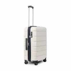 LIZHOUMIL Luggage Sets Suitcase Lightweight TSA Lock Spinner 20In24In28In White ABS -suitcase shop 31u6iPElhzL