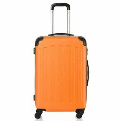 SSLine 3 Piece Luggage Sets Hardshell Spinner Luggages Swivel Wheels Suitcase Portable Rolling Trolley Case - 20" 24" 28" Spinner Suitcases Orange -suitcase shop 31v91L0wSiL
