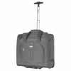 Olympia Lansing Heavy Duty Rip Stop Nylon Wheeled Carry On Suitcase For Under The Seat Airplane Travel With Divider And Dual Side Zip Pockets, Gray -suitcase shop 31vH9ZMAgzL