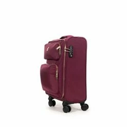 Cloe Carry-On 20 Inch Luggage With 360º-spinner Wheels In Burgundy Red Color -suitcase shop 31yiR8 OkQL