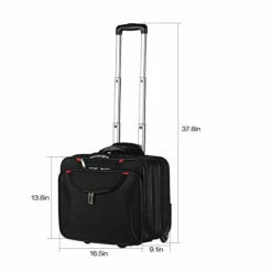AirTraveler Rolling Briefcase Rolling Laptop Bag Computer Case With Wheels Spinner Mobile Office Carry On Luggage For 14.1in 15.6in Business Notebook For Women Men 15 AirTraveler Rolling Briefcase Rolling Laptop Bag Computer Case With Wheels Spinner Mobile Office Carry On Luggage For 14.1in 15.6in Business Notebook For Women Men -suitcase shop 31ywW5y54sL