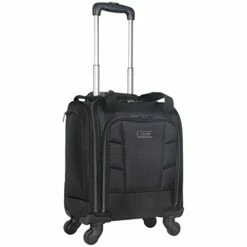 Kenneth Cole Reaction 18" Lightweight Multi-Pocket Anti-Theft RFID 14.1" Laptop & Tablet Underseater Carry-On With USB Charging Port, Black