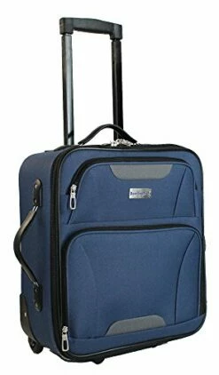 BoardingBlue 18" Frontier, Spirit, America Airlines Personal Item Under Seat Basic Luggage (navy) -suitcase shop 41 2 AchHuL 2fcc4b62 355d 4404 84a1 ba5994233983