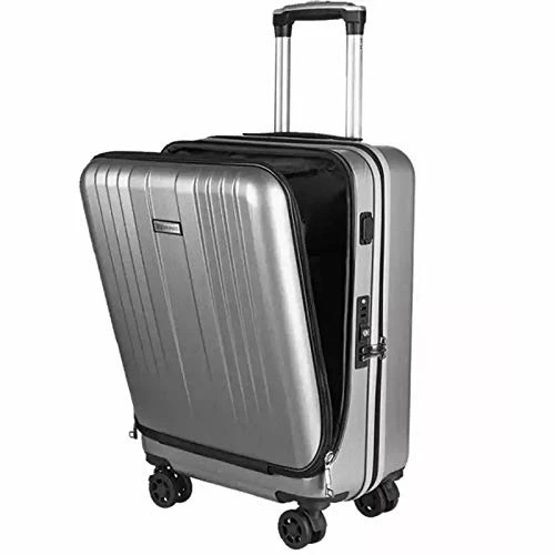 20 Inch Travel Suitcase New Cabin Rolling Luggage With Laptop Bag Women Trolley Case With Charging USB Men Upscale Business Box (Color : Black) 5 20 Inch Travel Suitcase New Cabin Rolling Luggage With Laptop Bag Women Trolley Case With Charging USB Men Upscale Business Box (Color : Black) - Image 3