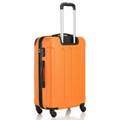 SSLine 3 Piece Luggage Sets Hardshell Spinner Luggages Swivel Wheels Suitcase Portable Rolling Trolley Case - 20" 24" 28" Spinner Suitcases Orange -suitcase shop 41 NHKar1 L