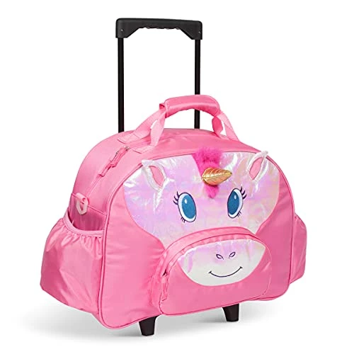 Bixbee Kids Luggage, Kids Luggage With Wheels For Girls & Boys With Telescoping Handle, Adjustable Strap And Pockets- Lightweight Kids Suitcase & Carry On Bag For Airport, Travel, Overnight In Unicorn 3 Bixbee Kids Luggage, Kids Luggage With Wheels For Girls & Boys With Telescoping Handle, Adjustable Strap And Pockets- Lightweight Kids Suitcase & Carry On Bag For Airport, Travel, Overnight In Unicorn