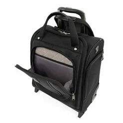 Travelpro Crew Versapack Rolling Underseat Carry-on, Jet Black 16 Travelpro Crew Versapack Rolling Underseat Carry-on, Jet Black -suitcase shop 41 gA3gMOPL