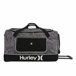 Hurley Rolling Duffel, Grey Tweed -suitcase shop 41 hpNmmn7S