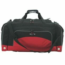 Travelers Club 4 Piece Gym Duffel And Accessory Set, Red -suitcase shop 41 qVK7kyML
