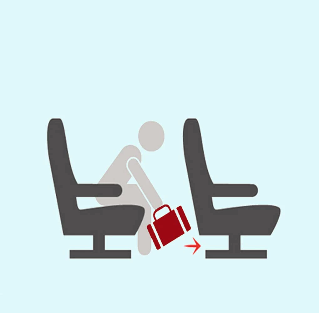 BoardingBlue 18" Frontier, Spirit, America Airlines Personal Item Under Seat Basic Luggage (Black) 4 BoardingBlue 18" Frontier, Spirit, America Airlines Personal Item Under Seat Basic Luggage (Black) - Image 2