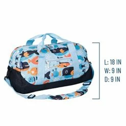 Wildkin Kids Overnighter Duffel Bags For Boys & Girls, Measures 18 X 9 X 9 Inches Duffel Bag For Kids, Carry-On Size & Ideal For School Practice Or Overnight Travel, BPA-free (Big Fish) -suitcase shop 41 utBh6sJL