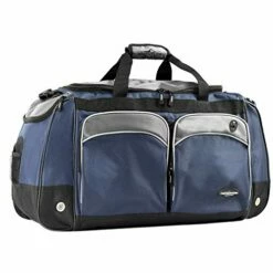 Travelers Club Adventure Travel Duffel Bag, Navy Blue/Grey, 28 Inch -suitcase shop 4107CCxhT8L