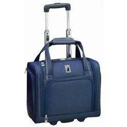 London Fog Knightsbridge II 15" 2-Wheel Under The Seat Bag, Sapphire