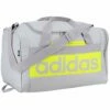 Adidas Court Lite Duffel Bag, Halo Silver/Acid Yellow, One Size -suitcase shop 410qfecJhKL