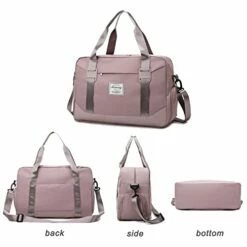 FOAN & MABLE Womens Travel Bags, Weekender Carry On For Women, Sports Gym Bag, Workout Duffel Bag, Overnight Shoulder Bag Fit 15.6 Inch Laptop Pink Large -suitcase shop 4113UqfPE5L