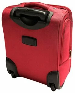 Mancini Leather Goods Wheeled Underseat Carry-on (Red) -suitcase shop 411X7c2 2Bh6L