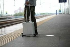 ALEON 16" Aluminum Vertical Underseat Carry-On Luggage Or Business Briefcase -suitcase shop 411qNC 4mNL