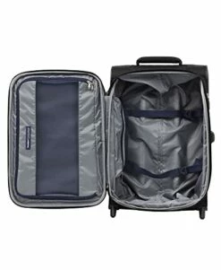 Travelpro Skypro Lightweight Airline Size Carry On Luggage Trolley Suitcase (Midnight Black, 22" Expandable Rollaboard) -suitcase shop 4121BBstPgL