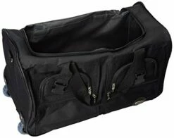 Rockland Rolling Duffel Bag, Black, 22-Inch -suitcase shop 4121nbrEZIL