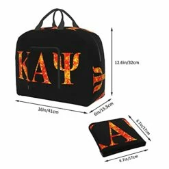 ZHUOBAIL Ka-pp_a A_lp-ha Ps-i 1911 KAP Fraternity Nupes Travel Duffel Bag Storage Packet Foldable Lightweight Portable High Capacity Tote Carry On Luggage Bags Handbag Box 16x6x12.6 Inch -suitcase shop 412Fxd7tn8S