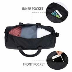 Vorspack Small Duffel Bag 20 Inches Foldable Gym Bag For Men Women Duffle Bag Lightweight With Inner Pocket For Travel Sports - Black -suitcase shop 413HnD7lY0L