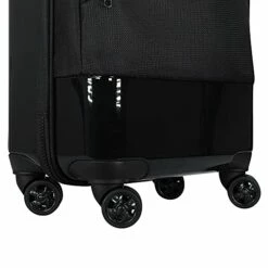 Cloe Carry-On 20 Inch Hybrid Luggage With 360º-spinner Wheels In Black Color -suitcase shop 413lsp8Ih1S