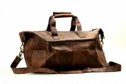 Leather Travel Duffel Bag Overnight Weekend Luggage Carry On Airplane Underseat -suitcase shop 4146Vlgqs9L