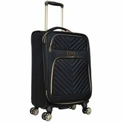 Kenneth Cole Reaction Women's Chelsea Luggage Chevron Softside 8-Wheel Spinner Expandable Suitcase Collection, Black, 2pc Bundle (Carry On+Backpack) 22 Kenneth Cole Reaction Women's Chelsea Luggage Chevron Softside 8-Wheel Spinner Expandable Suitcase Collection, Black, 2pc Bundle (Carry On+Backpack) -suitcase shop 414bQFqlwSL